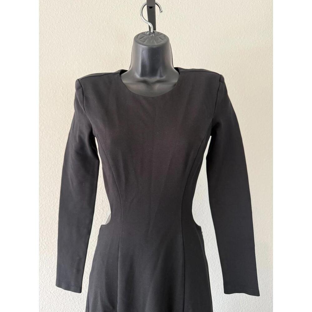 Nicholas Zaire Open Back Long Sleeve Jersey Maxi Dress w/ Slit - Sz 2 - Picture 4 of 15